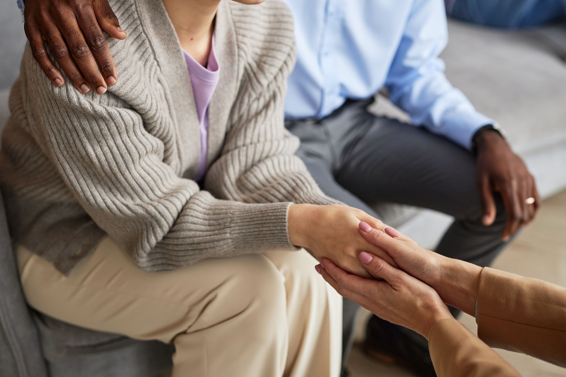 Psychologist Reassuring Client